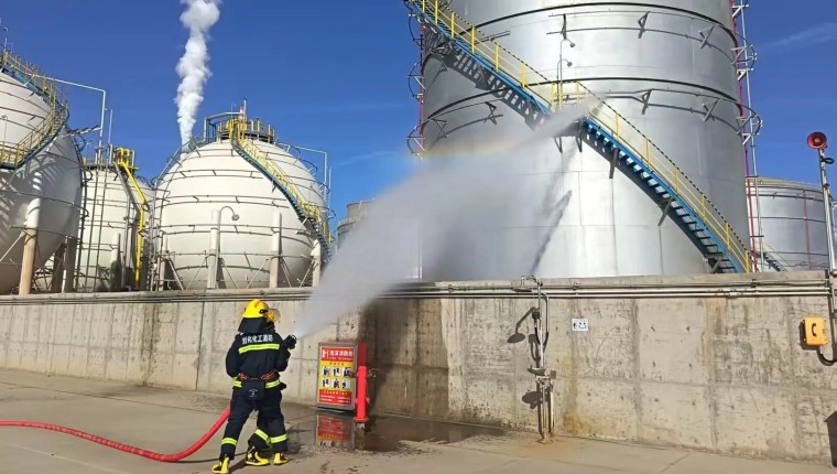 以练促训 护航安全—刘化化工公司开展消防专项应急演练